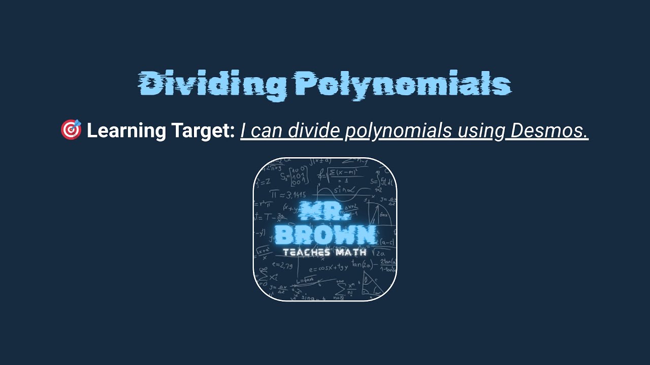 EASILY Divide Polynomials with Desmos!