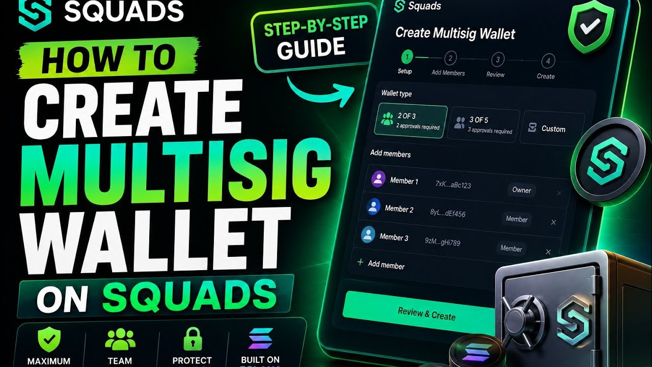How to Create MultiSig Wallet on Squads