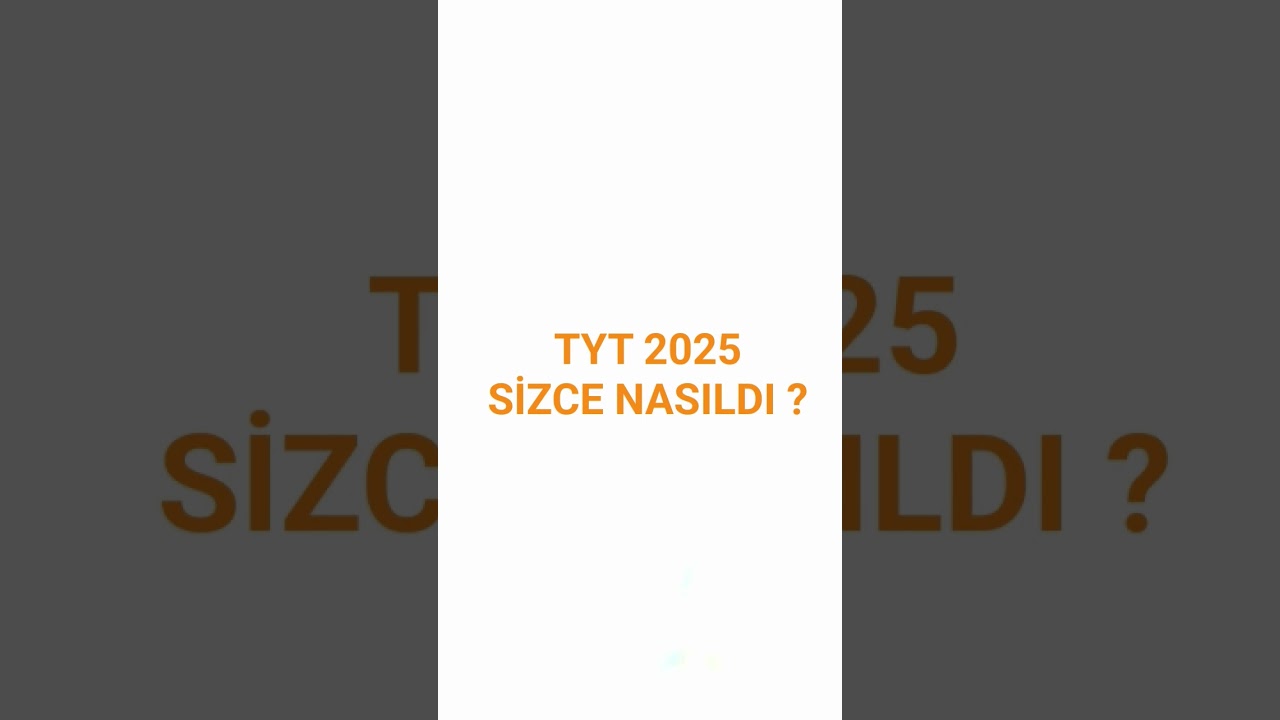 TYT 2025 YORUM #tyt2025 #tyt2025yorum #tytmatematik #tytturkce #keşfet #yks #tyt #matematik