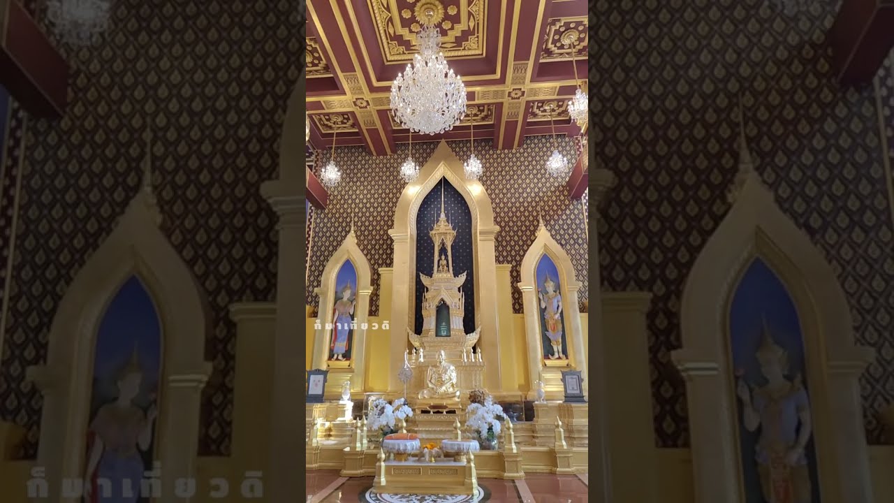 วัดจันทาราม(วัดท่าซุง) หลวงพ่อฤาษีลิงดำ ชมความงามของวิหารพระเจ้าห้าพระองค์ วิหารแก้ว100เมตร
