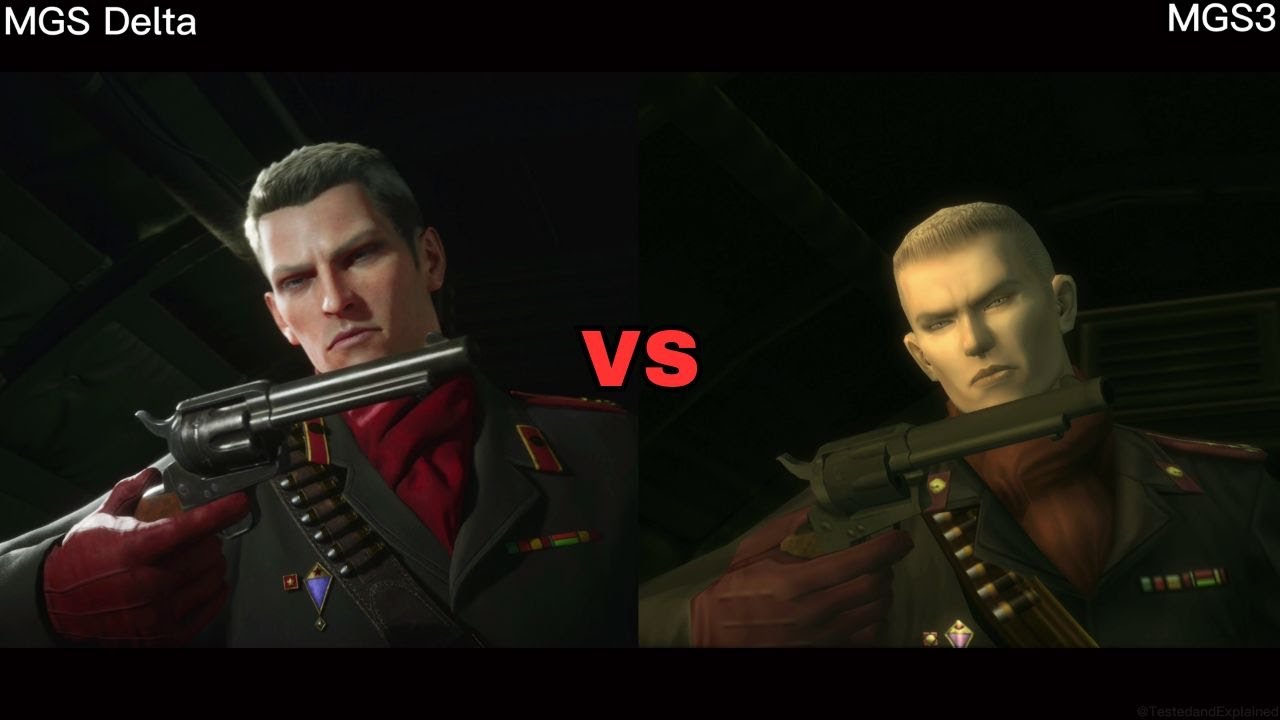 MGS Delta vs. MGS3: Russian Roulette (Ocelot Loses) Side-by-Side Comparison