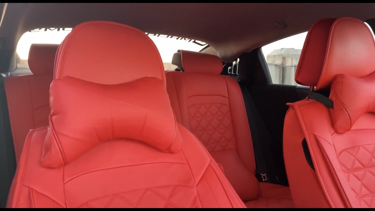 Red Deluxe Seat Cover Installation with Malibu Customs