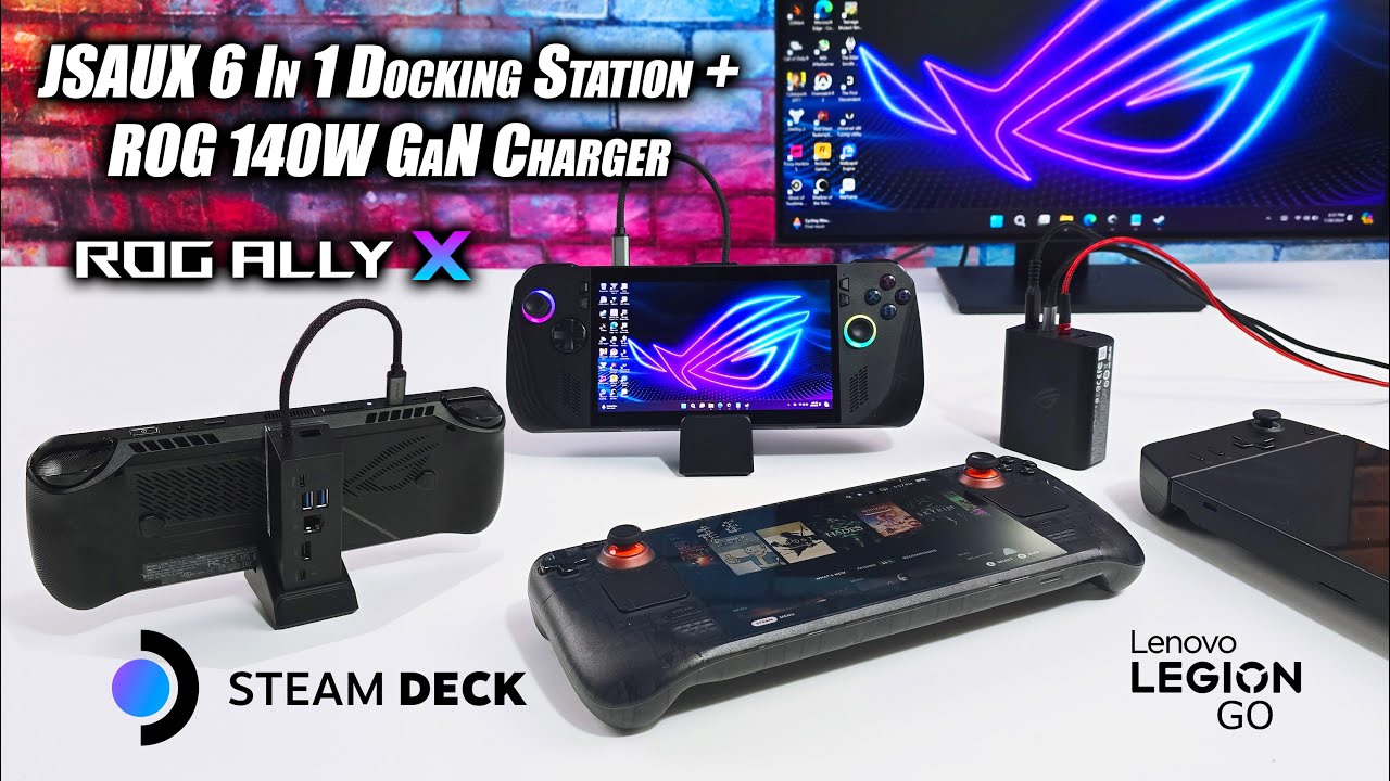 Transform Your Setup: Hands-On with JSAUX Dock and ROG 140W GaN Charger