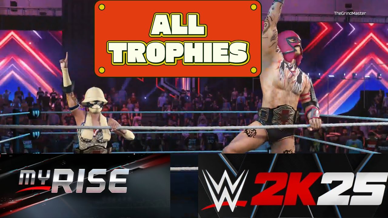 САМЫЙ БЫСТРЫЙ СПОСОБ ПОЛУЧИТЬ ВСЕ трофеи в WWE 2K25 My Rise