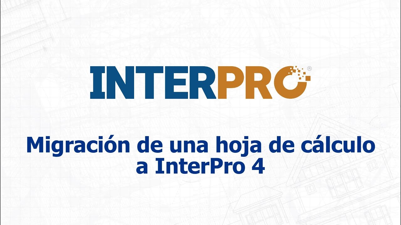 Migración desde una hoja de cálculo a InterPro 4