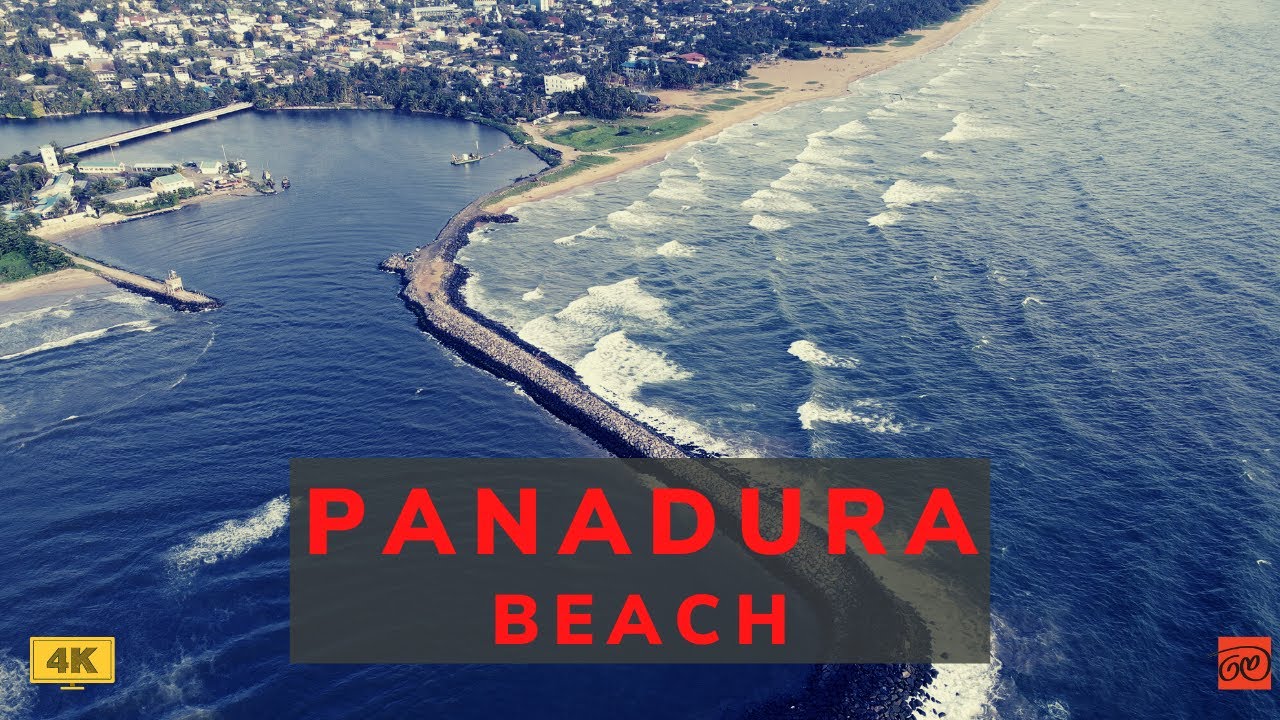 Scenic Breakwater at Panadura Beach, Sri Lanka | 4K Drone video