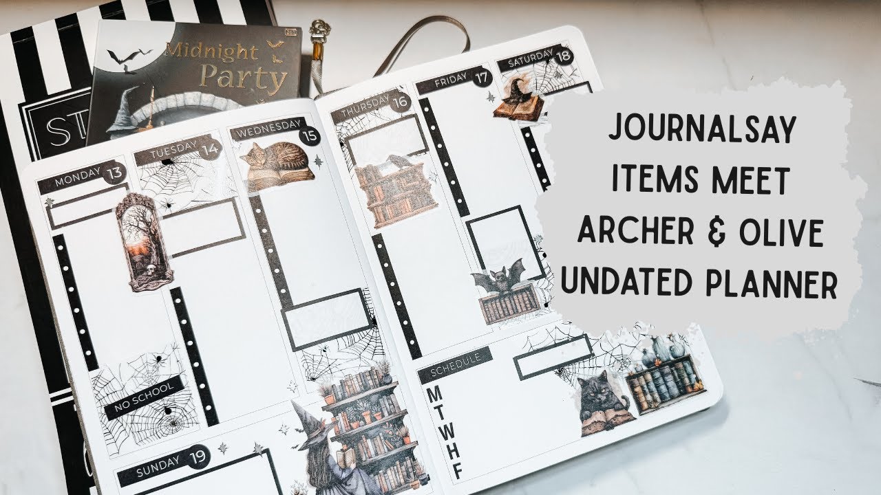 Using New Journalsay Stationary in my ARcher & Olive planner