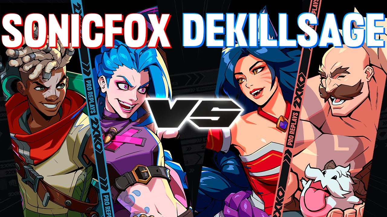 SONICFOX (Jinx-Ekko) против DEKILLSAGE (Ahri-Braum) ▰ 2XKO повторы уровня Pro