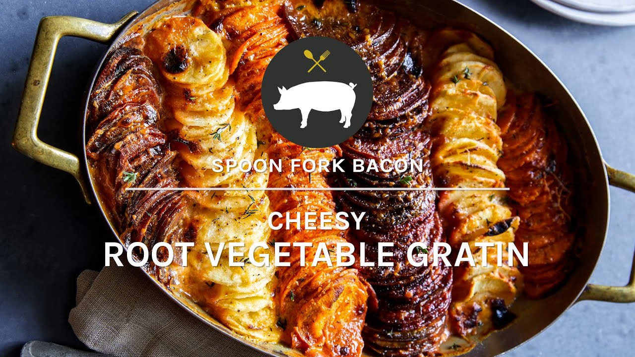 Cheesy Root Vegetable Gratin Recipe