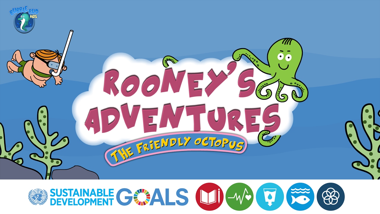 Environment Cleanliness Kids | Short Story | Rooney&rsquo;s Adventures: The Friendly Octopus | Story #4