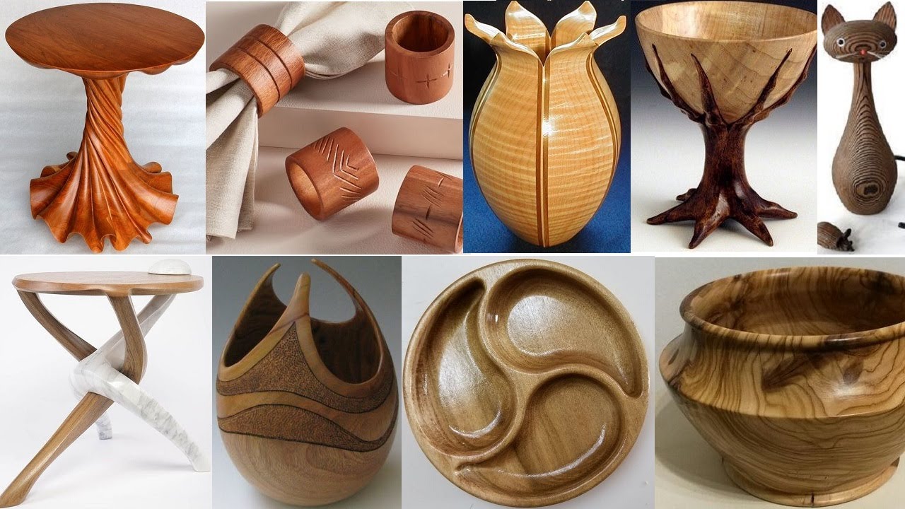 Woodworking: Beautiful wood turning and wood carving project ideas