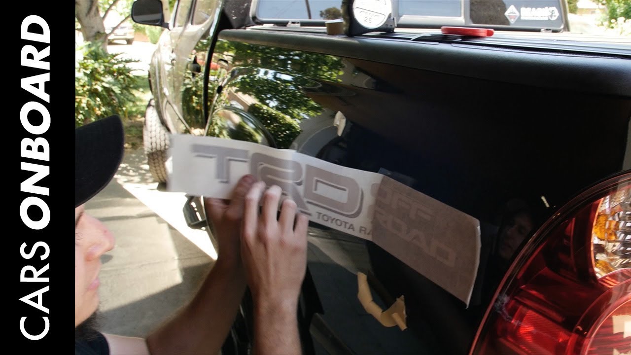 How To Install OEM TRD Off Road Decals On 2nd Gen Tacoma