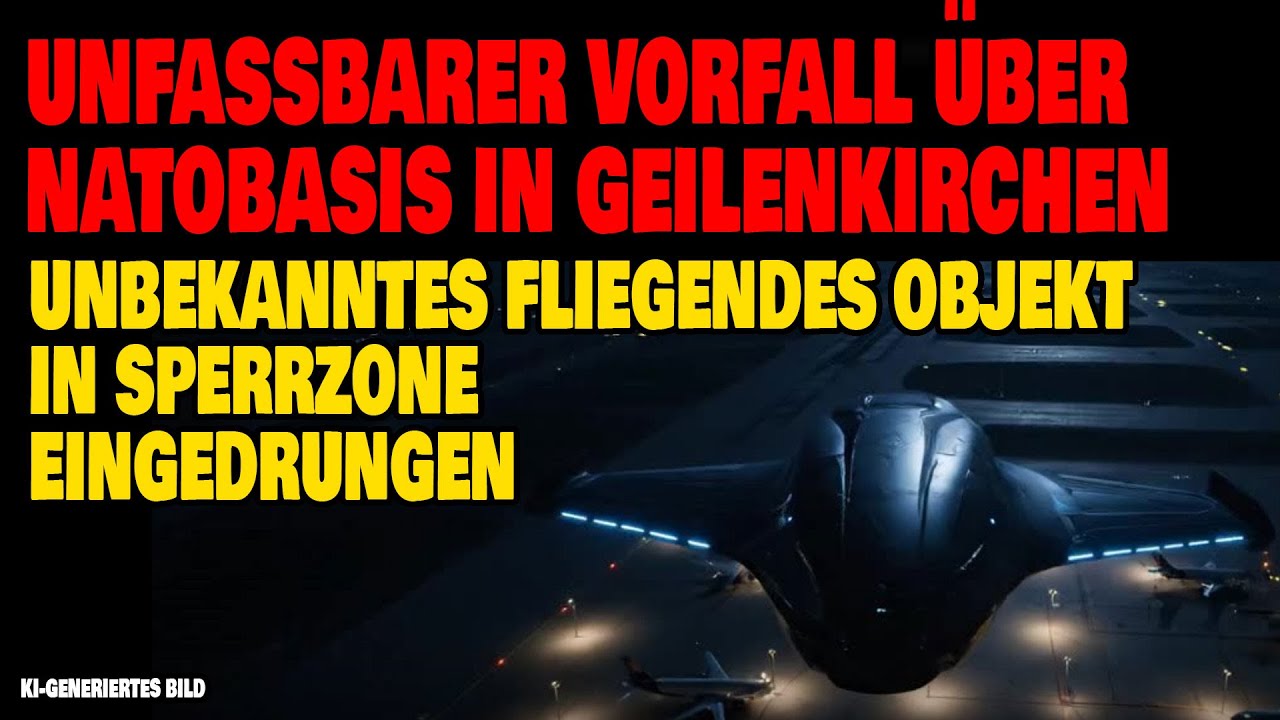 Unfassbarer Vorfall über Natobasis Geilenkirchen - Unbekanntes Objekt dringt in Sperrzone ein