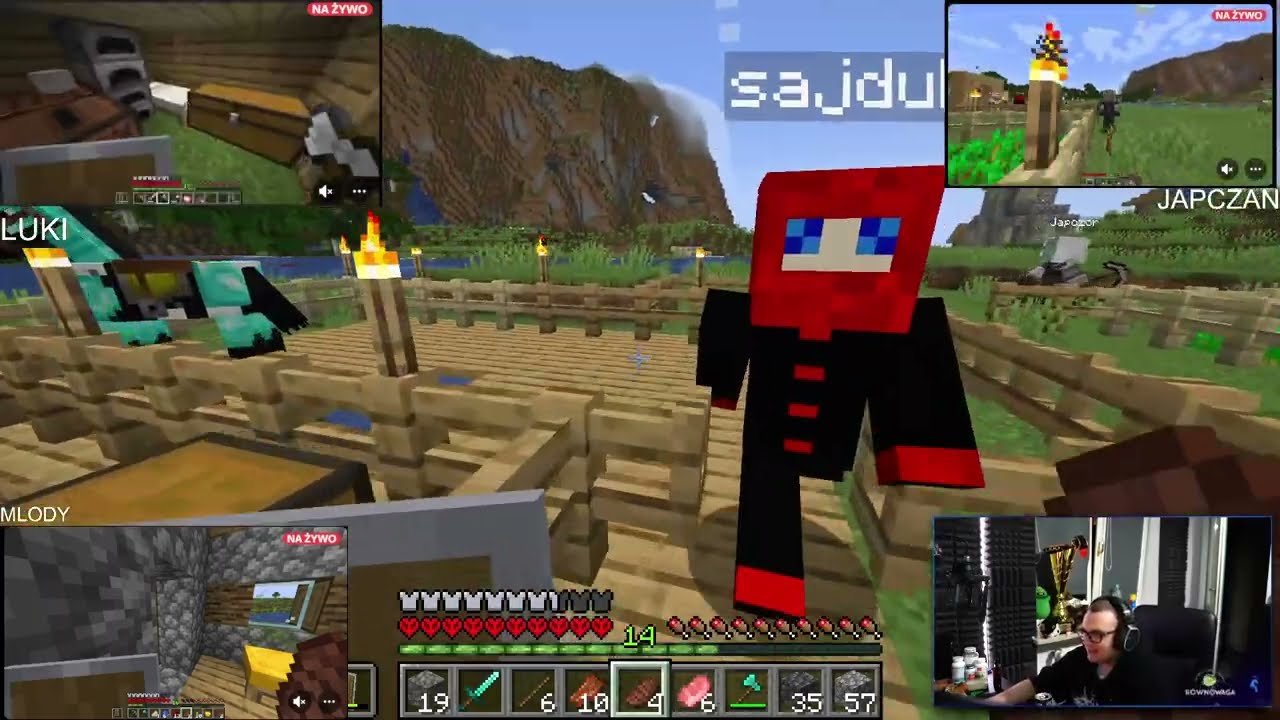 Popo | minecraft hardcore japczan, luki, mlody PART 2 [2022-06-23]