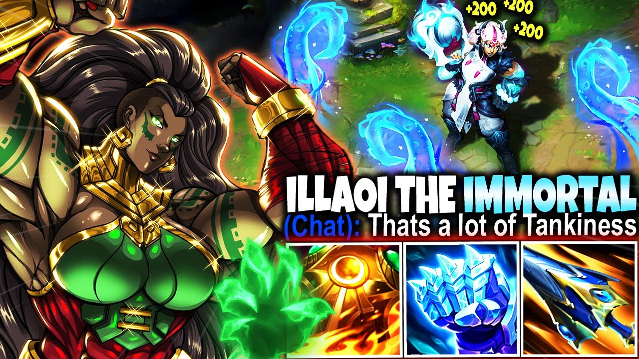 IMMORTAL ILLAOI 5000+ HP SEASON 14 BUILD THE ABSOLUTE DAMAGE AND SUSTAIN | LoL Illaoi s14 Gameplay