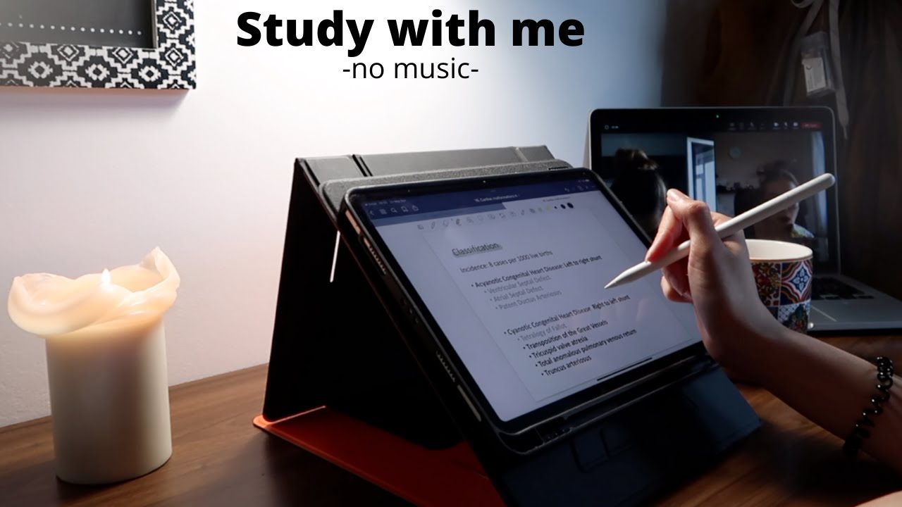 STUDY WITH ME - NO MUSIC