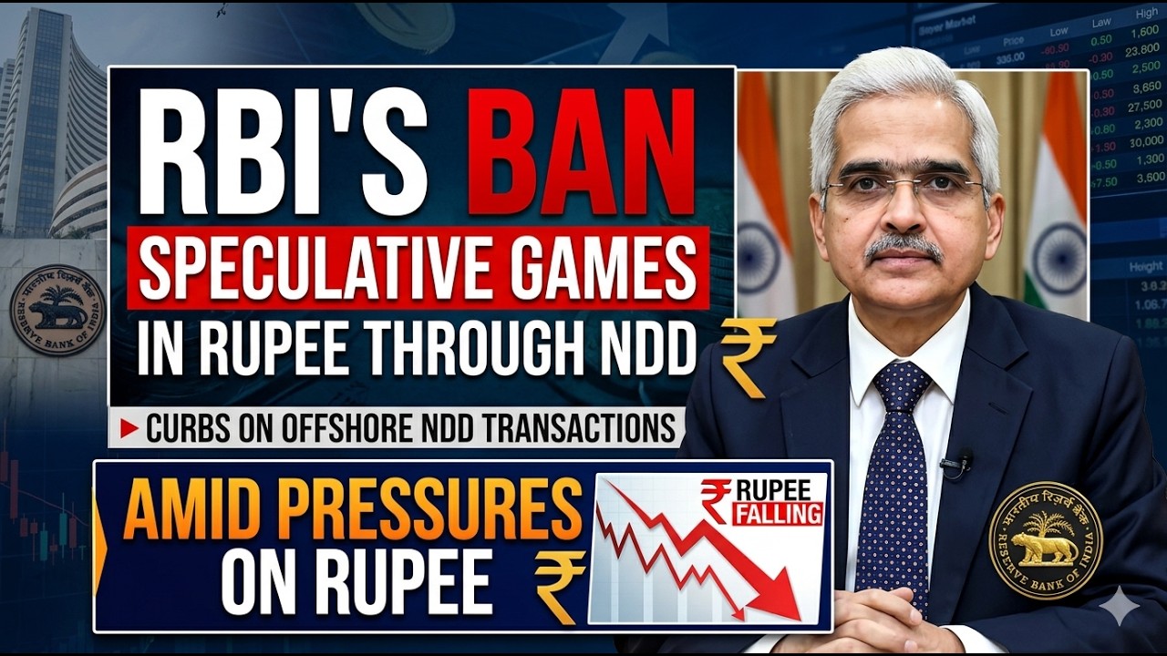 How RBI Stopped Rupee Crash Overnight |NDD Ban Explained |Rupee Jumped 2% in One Day😲What Did RBI Do