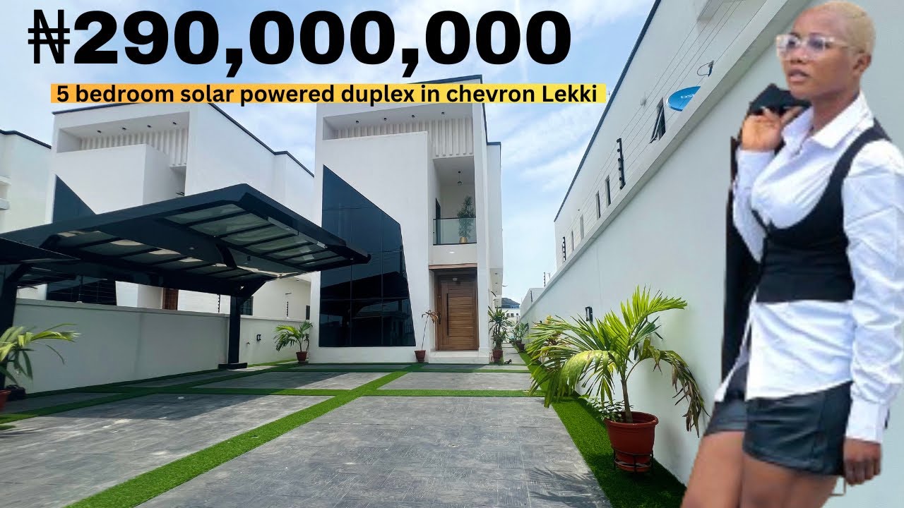Spacious and Luxury 5 bedroom solar powered duplex in Chevron lekki Lagos Nigeria
