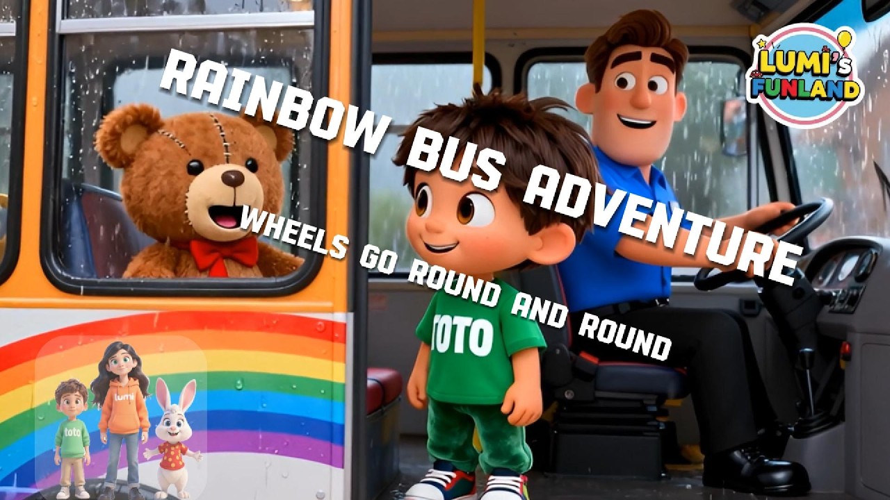 Rainbow Bus Adventure | Lumi's Funland | Kids Songs - Nursery Rhymes | Cartoon
