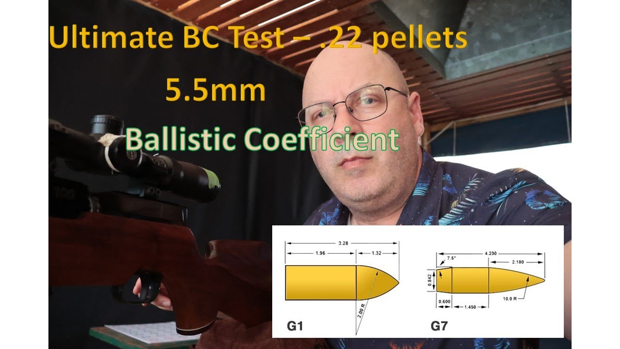 Ultimate 22 Pellet BC testing - Ballistic Coefficient - 5.5mm
