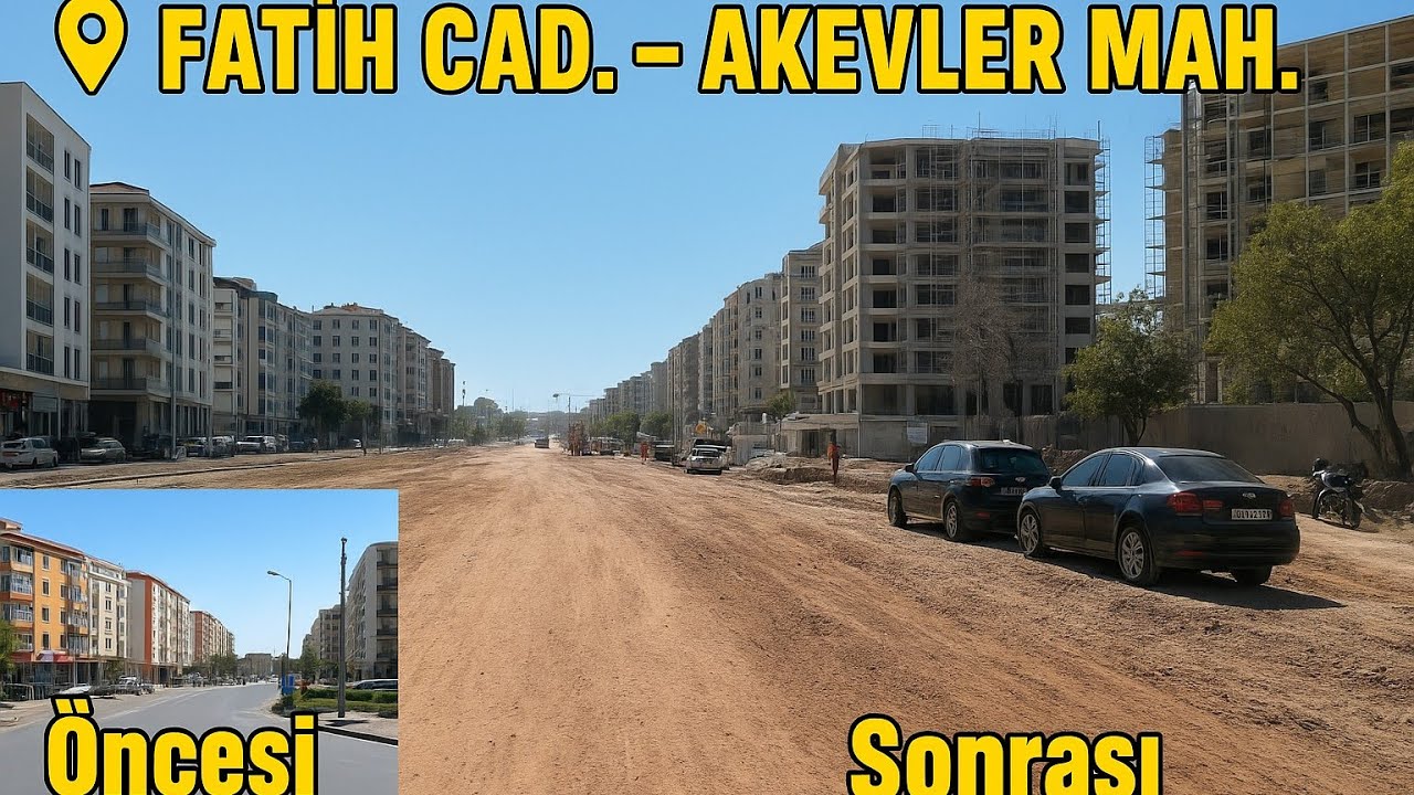 Antakya’nın Kalbi Yeniden İnşa Ediliyor | Fatih Cad - Akevler Mah (Öncesi & Sonrası)”