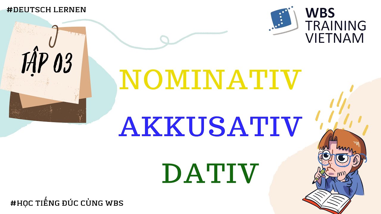 HỌC TIẾNG ĐỨC CÙNG WBS: VIDEO SỐ 3: NOMINATIV,  AKKUSATIV ODER DATIV l A1/A2