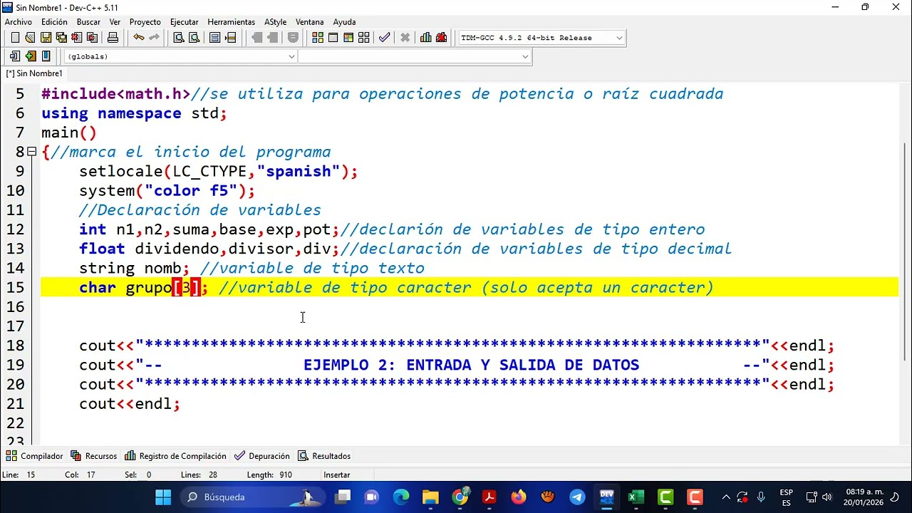 ENTRADA Y SALIDA DE DATOS EN C++