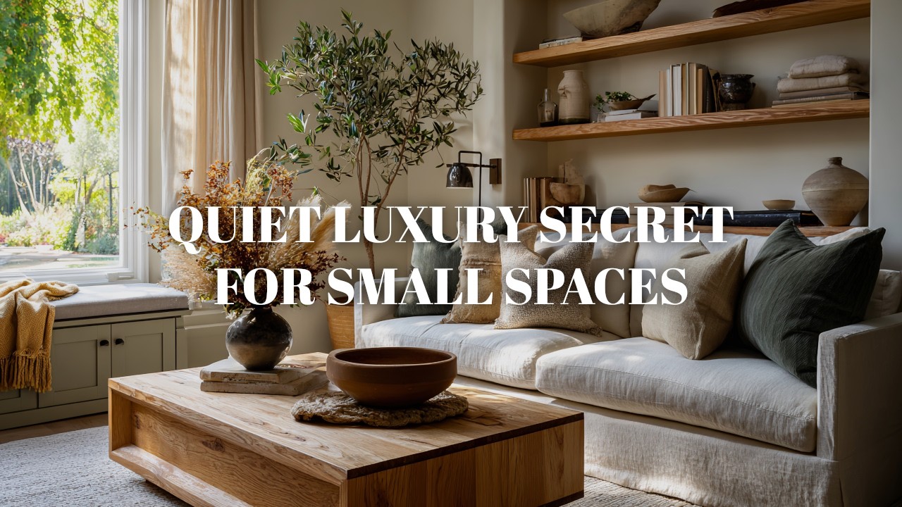 ✨ Quiet Luxury 2026: The Design Secrets That Make Tiny Spaces Feel Expensive