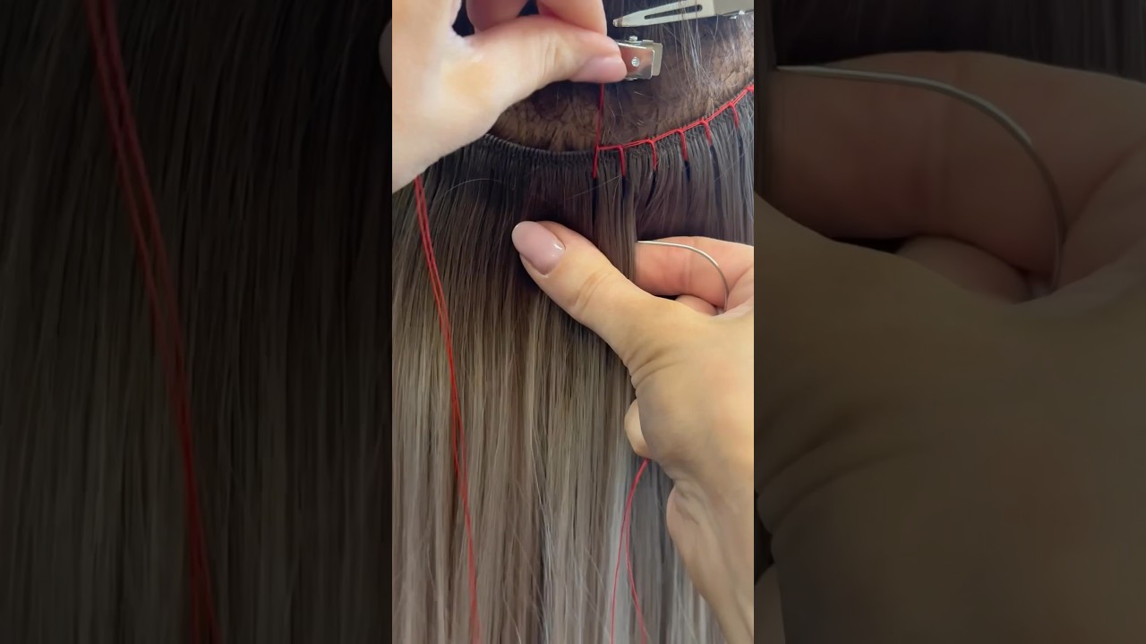 How to sew in your weft hair extensions  #weftextensions #weft #hairweft #hairextensions #extensions
