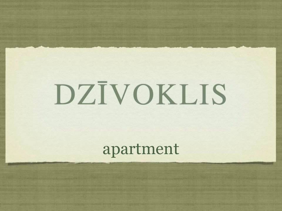 Learn Latvian Language - House - flashcards