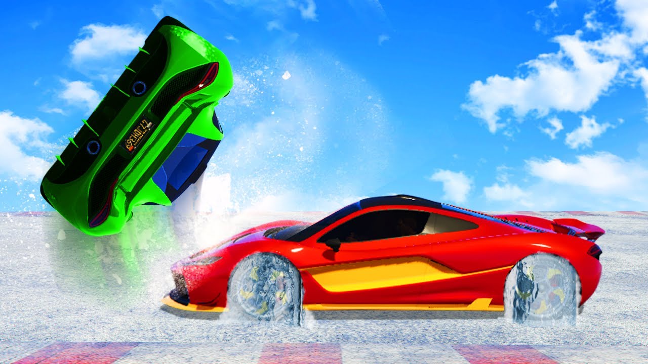 SUPER HARD FROZEN WHEELS CHALLENGE! (GTA 5 Funny Moments)