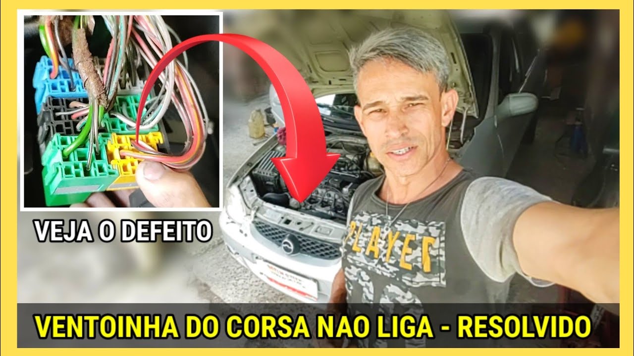 VENTOINHA DO RADIADOR DO CORSA PAROU NÃO LIGA - VEJA O DEFEITO ( RESOLVIDO)