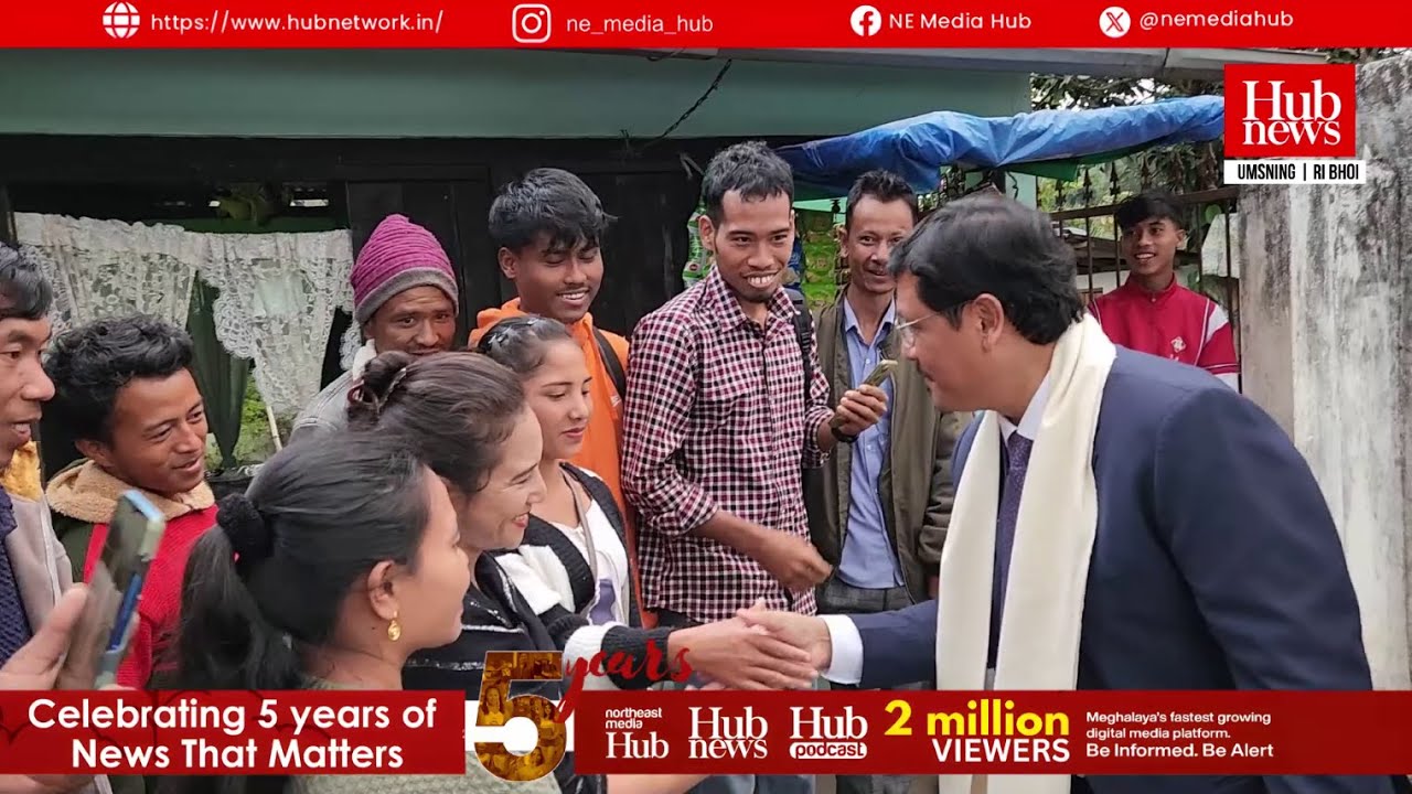 CM Conrad Sangma walked through the streets of Umsning, directly interacting with people