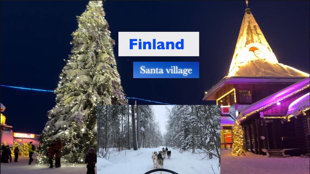 🇫🇮Finland santa village (6박 7일 핀란드 여행) Santa Claus Holiday Village, husky sledding/산타마을,허스키썰매,연어구이