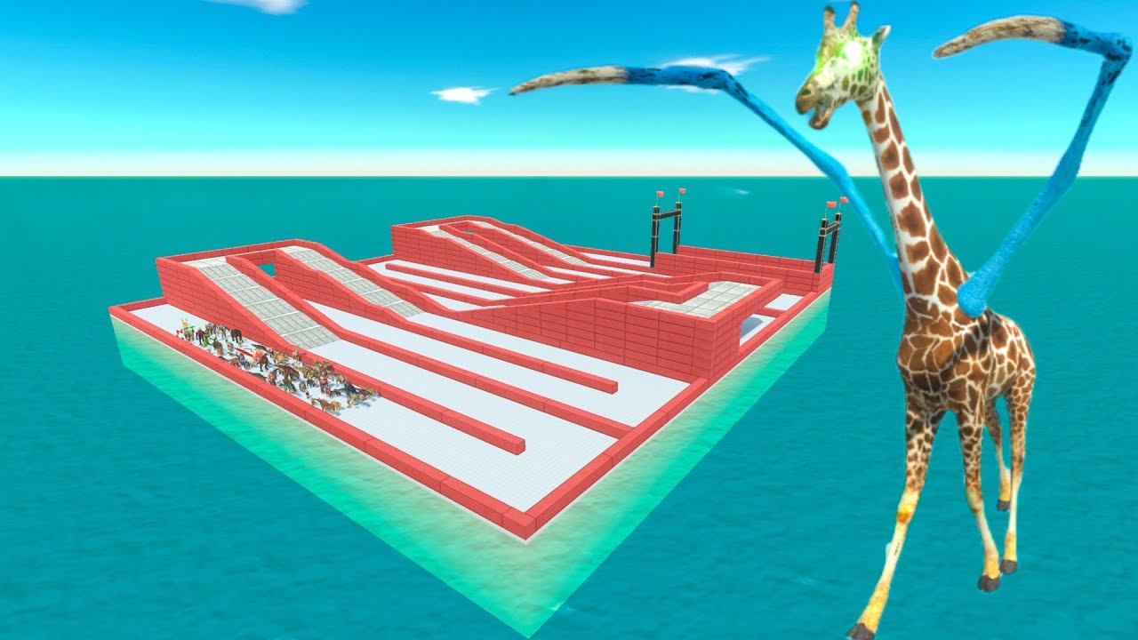 Escape From Alien Giraffe - Last Survivor - Animal Revolt Battle Simulator