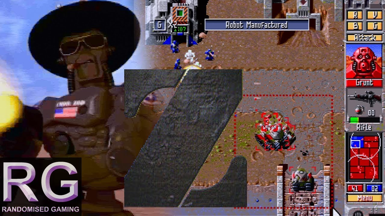 Z by The Bitmap Brothers - Sega Saturn - Intro & Mission 1 & 2 Gameplay, PAL only [UHD 1440p]