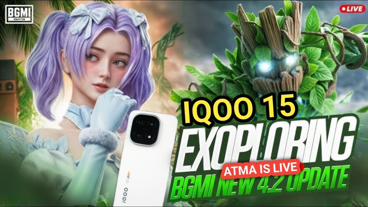 IQOO 15 BGMI Gameplay 🔥 120FPS Smooth + Live Match | BGMI With ig atma