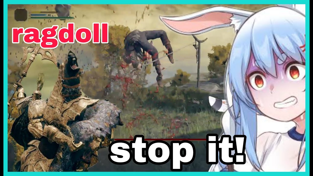 Pekora Is Tired Got Toss Around Like A Ragdoll | Elden Ring [Hololive/Eng Sub]