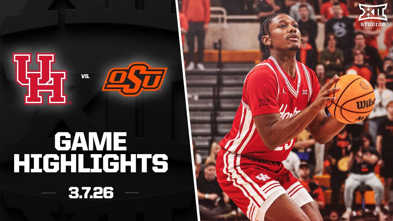 #7 Houston vs. Oklahoma State Highlights | 2025-26 Big 12 Men's Basketball