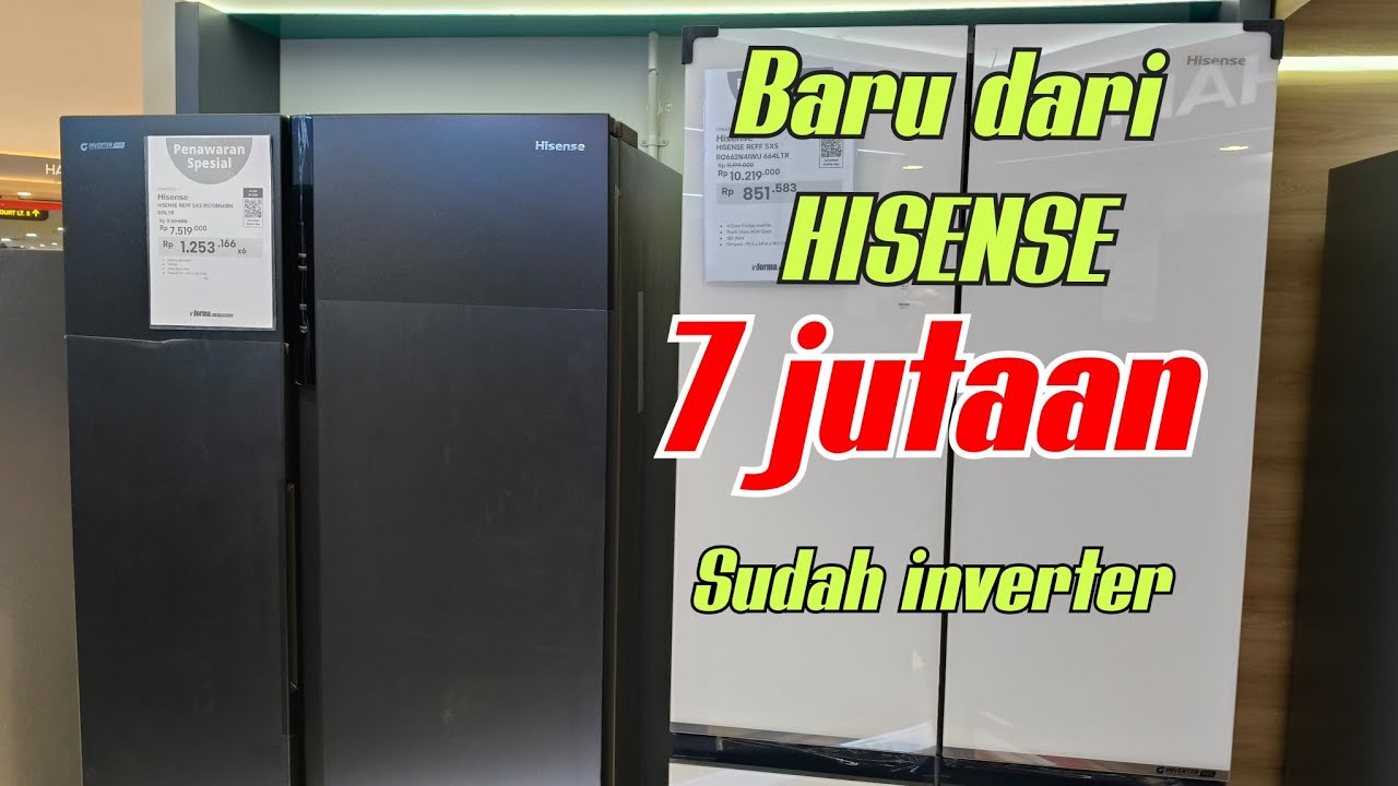 ОБЗОР НОВОГО ХОЛОДИЛЬНИКА HISENSE ВСЕГО ЗА 7 МИЛЛИОНОВ СЕРИИ SXS RS708N4IBN ‼️
