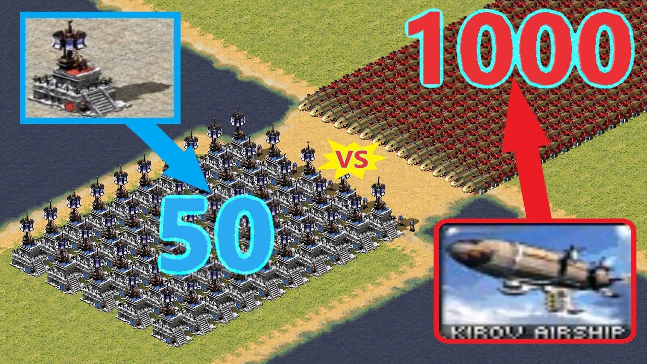 Mayan Pyramid vs Kirov - Red Alert 2