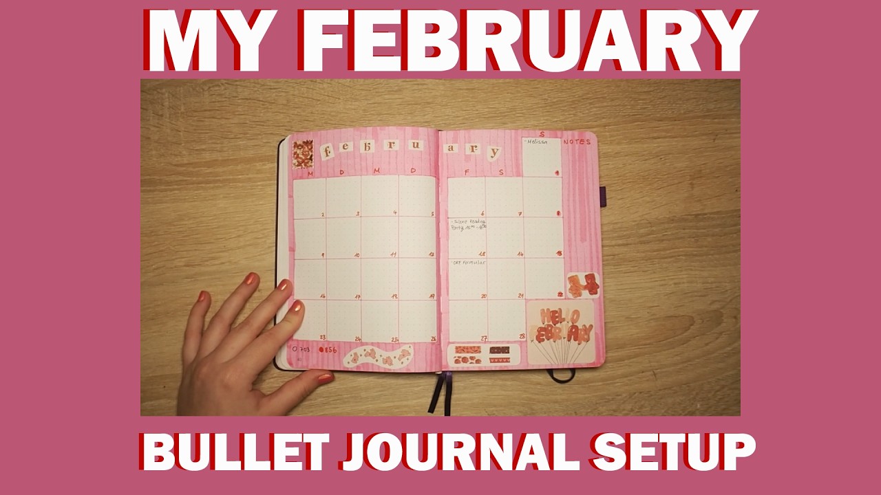 setting up my february bullet journal | 2026