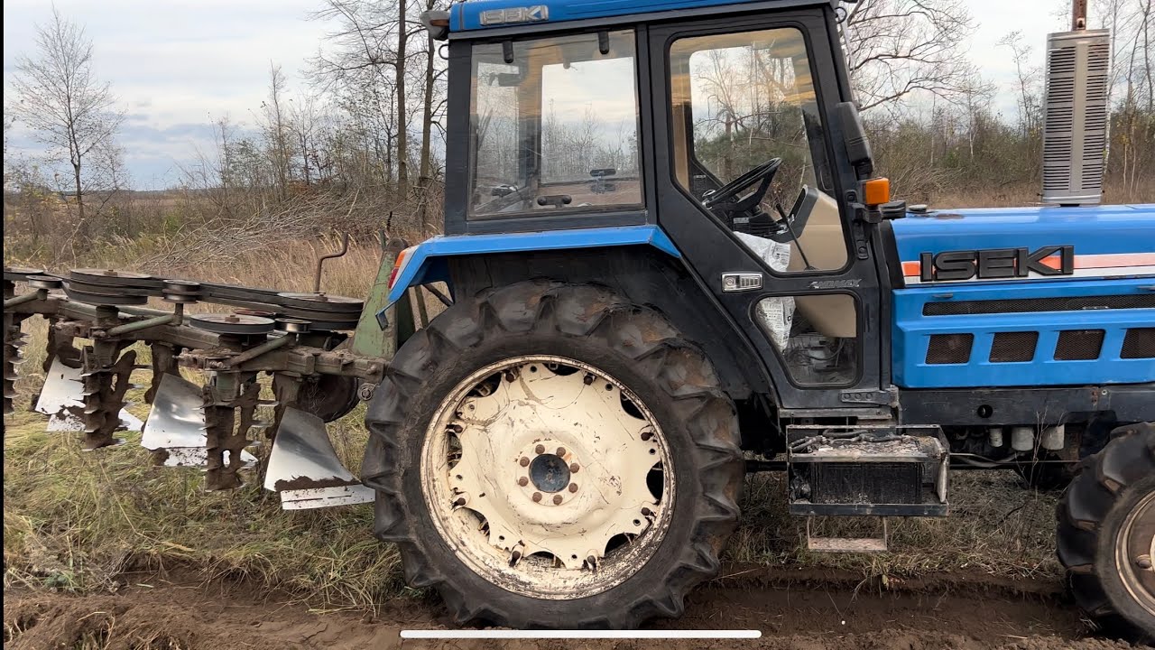 Роторний плуг з трактором ISEKI T8020 💪💪💪