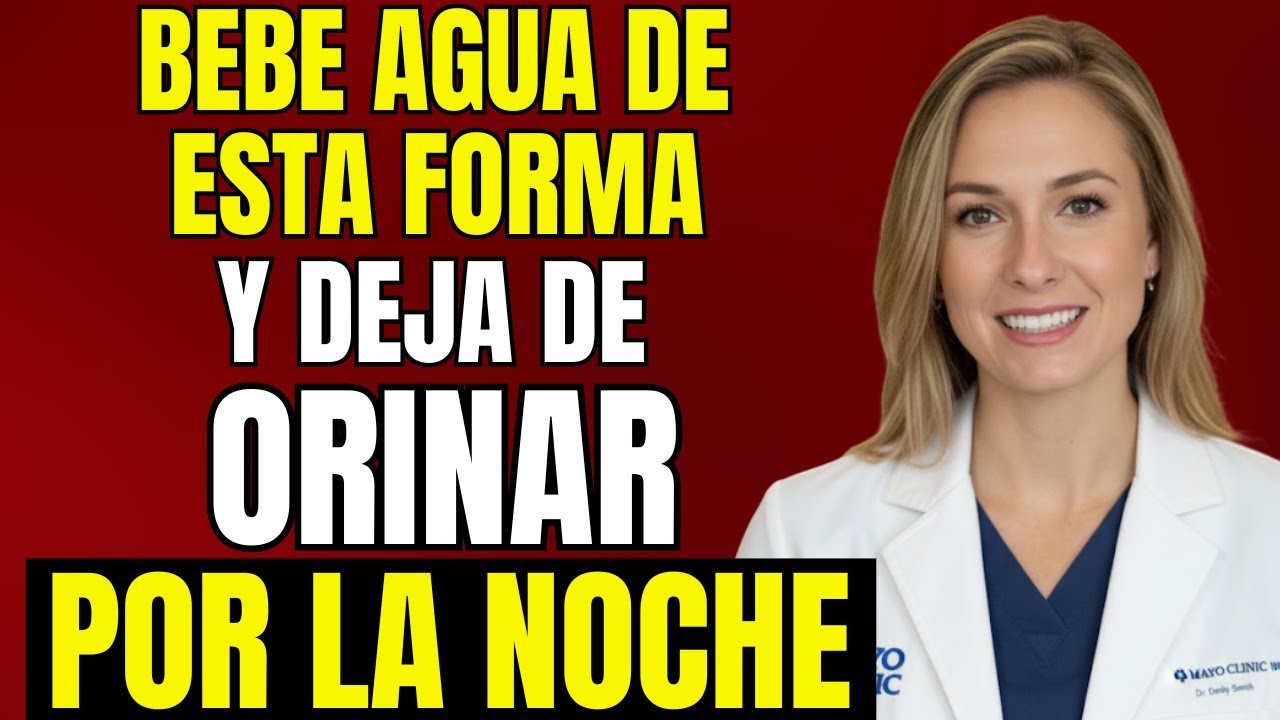 URÓLOGA REVELA: Cómo beber AGUA para NO LEVANTARTE de noche