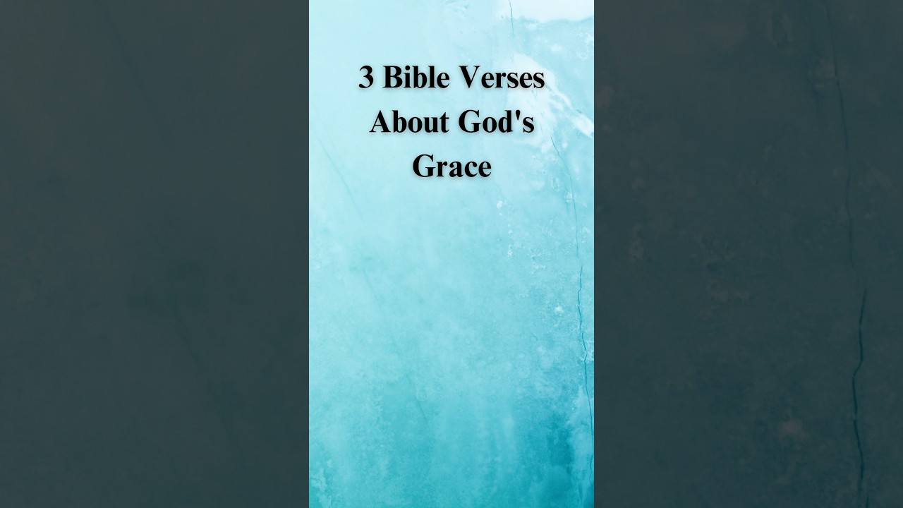 3 Bible Verses about God&rsquo;s Grace ❤️Type AMEN if you believe 🙏❤️ #jesus #bible  #god #lord #grace