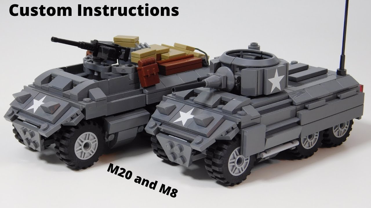 LEGO WWII M20 and M8 Instructions