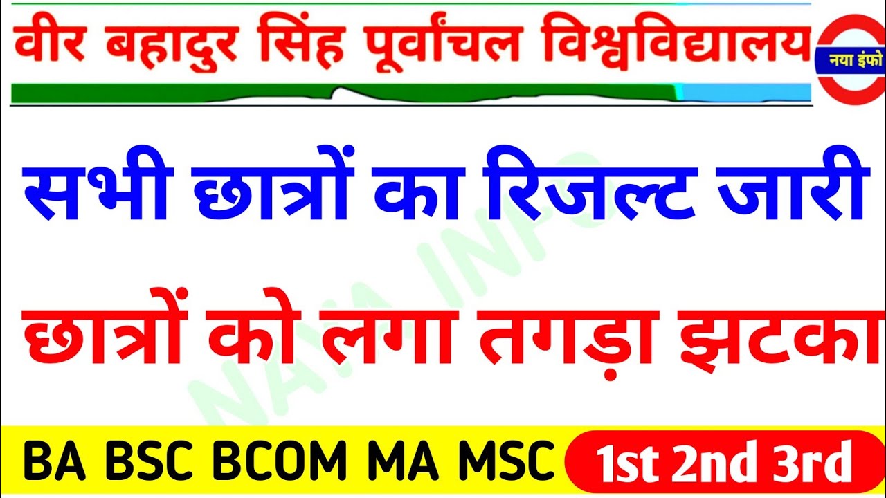 VBSPU रिजल्ट घोषित 🎯|Vbspu News Today|Vbspu Result 2022|Vbspu Ba Bsc Ma Result 2022|Vbspu Exam News