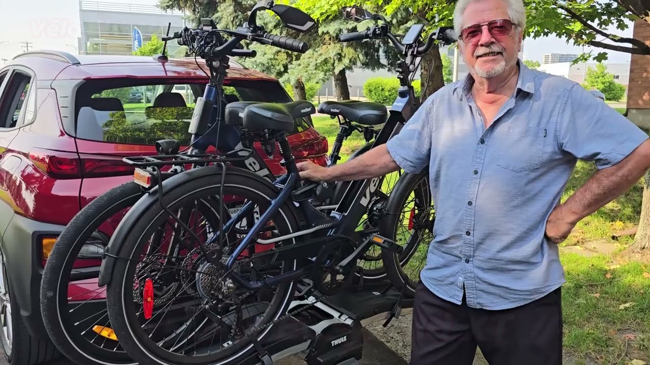 VÉLO ÉLECTRIQUE - THULE EasyFold XT - Comment Enlever Les Deux VELEC R48 i Du Support avec la Rampe