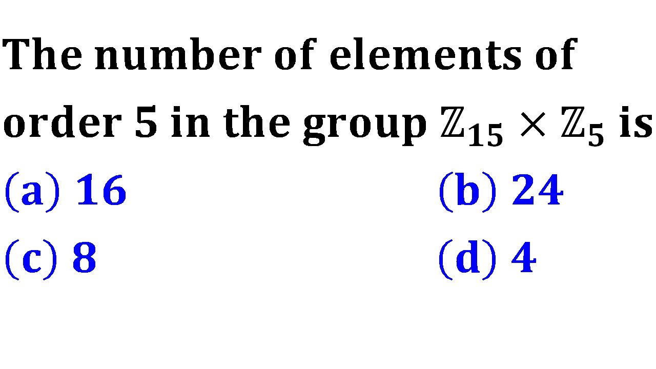 Number of elements of order 5 in Z15xZ5