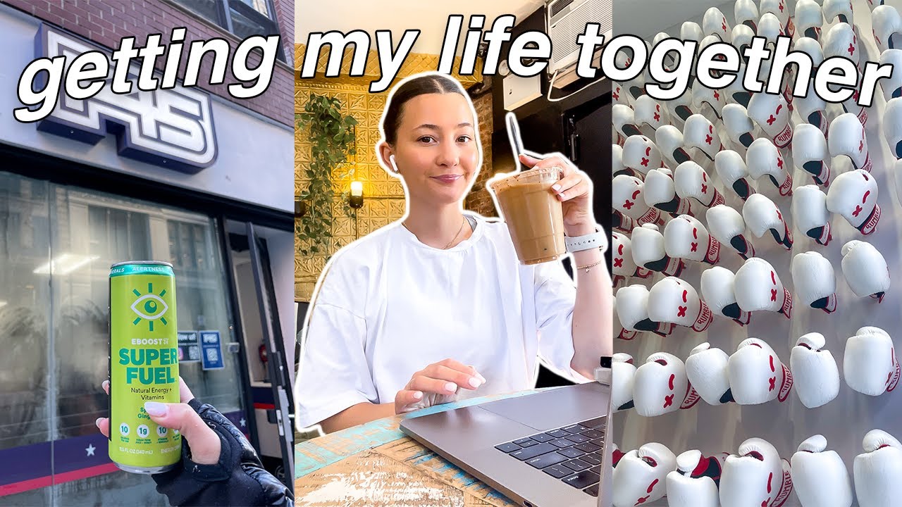 PRODUCTIVE RESET ROUTINE | nyc workout class, having a meeting with myself & work with me!
